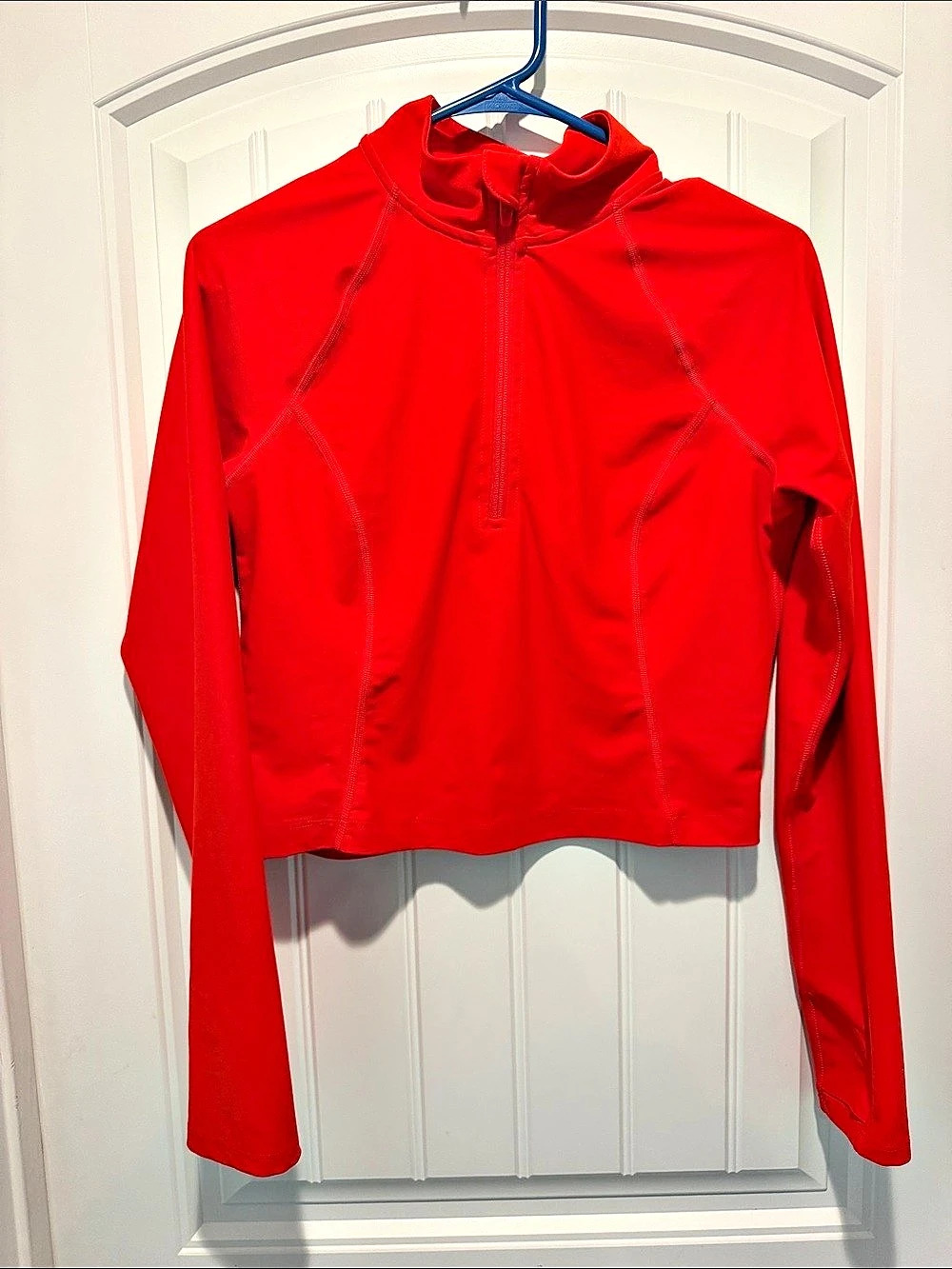 Old Navy Active Powersoft quarter-zip Red Medium Quarter-Zip Top